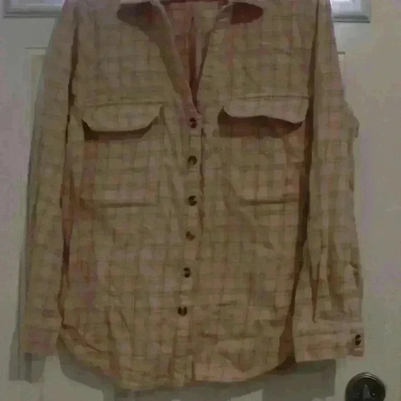 Pink Roberta Roller Rabbit Plaid top size Large - Picture 6 of 13